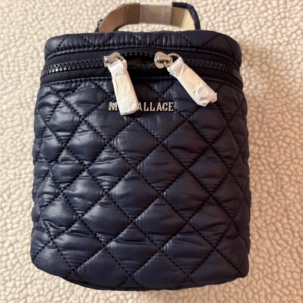 MZ Wallace Navy Quilted Vanity Case - A Great Gift! - Picture 9 of 10